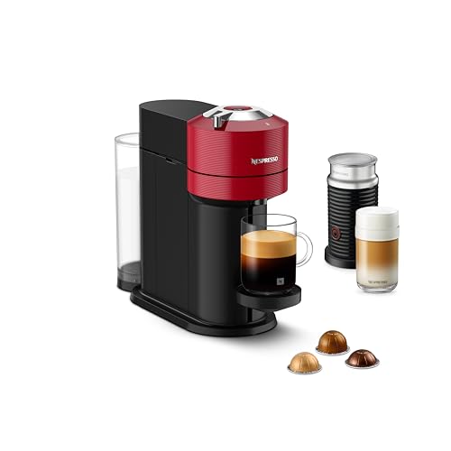 Nespresso Vertuo Next with Aeroccino 3, Cherry Red Design