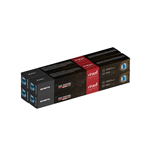 Mood Espresso - Nespresso Compatible Aluminium Capsules - Ristretto, Pack of 4 (40 Capsules)