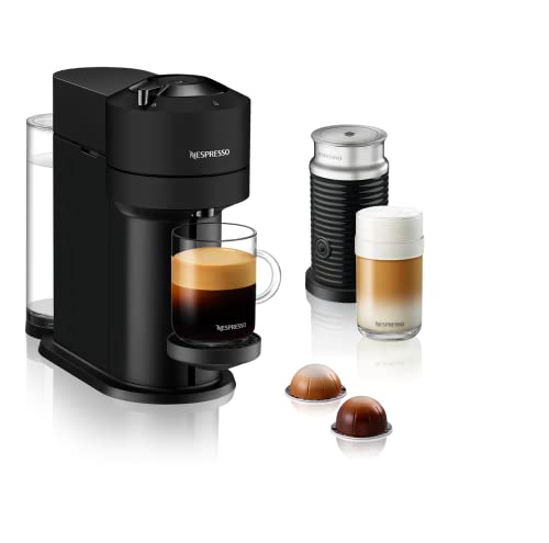 Nespresso Vertuo Next with Aeroccino 3, Matte Black Design