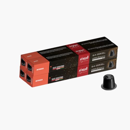 Mood Espresso - Nespresso Compatible Aluminium Capsules - Intenso, Pack of 4 (40 Capsules)