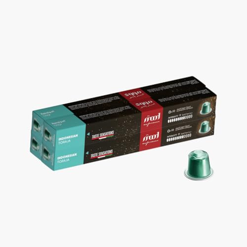 Mood Espresso - Nespresso Compatible Aluminium Capsules - Indonesian Toraja, Pack of 4 (40 Capsules)