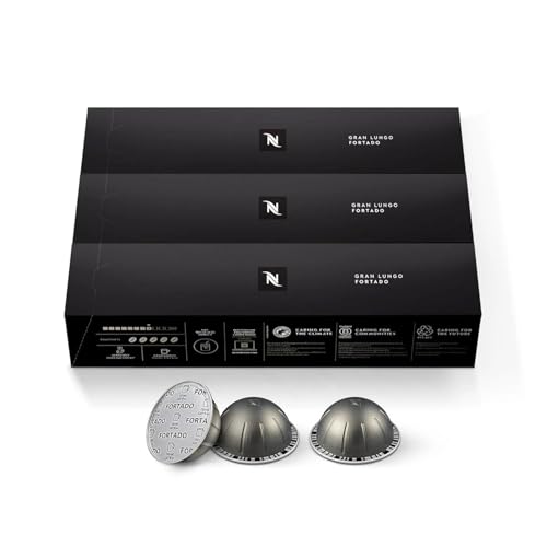 Nespresso Fortado Gran Lungo Americano, 30 Pods, Nespresso Vertuo Line