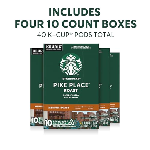 Starbucks Pike Place Roast, K-Cup Coffee Pods, 40 K-KUP Pods - Image 2