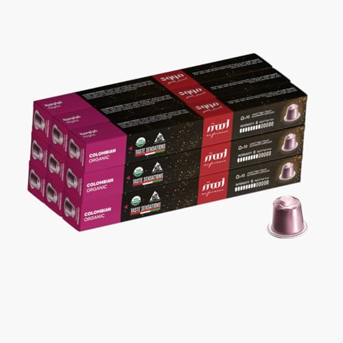 Mood Espresso - Nespresso Compatible Aluminium Capsules) - Organic Colombian, Pack of 9 (90 Capsules)