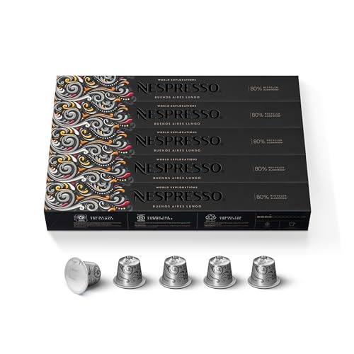 Nespresso Buenos Aires Lungo, 50 Pods, Nespresso Original Line