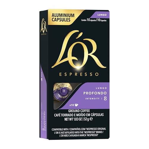 L'OR "Profondo Lungo", 10 Capsules, Nespresso Compatible