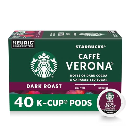 Starbucks Caffè Verona, K-Cup Coffee Pods, 40 K-KUP Pods