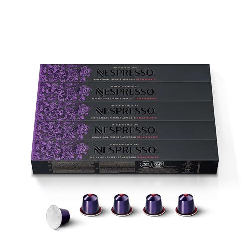 Nespresso Arpeggio Decaffeinato, 50 Pods, Nespresso Original Line