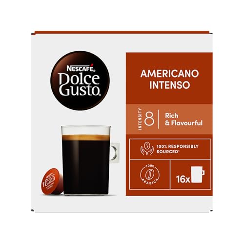 NESCAFÉ Dolce Gusto Americano Intenso Coffee Pods, 16 Cups