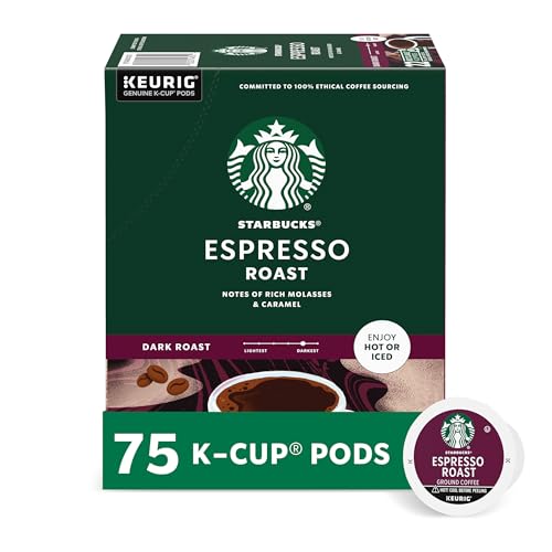Starbucks Espresso, K-Cup Coffee Pods, 75 K-KUP Pods​