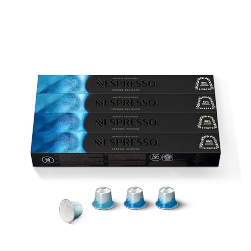 Nespresso Iced Coffee Variety Pack (Freddo Delicato, Freddo Intenso), 40 Pods, Nespresso Original Line