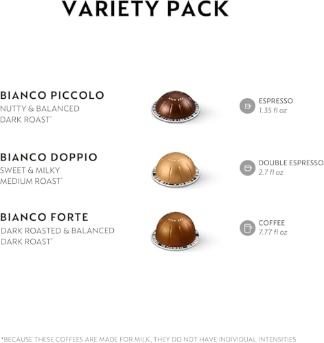 Nespresso Capsules Vertuo, Bianco Variety Pack, 30-Count Coffee Pods - Image 2