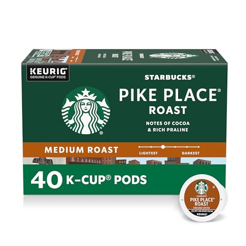 Starbucks Pike Place Roast, K-Cup Coffee Pods, 40 K-KUP Pods​