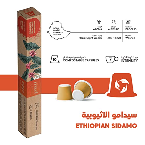 Mood Espresso, Ethiopian Sidamo, 100% Arabica, 10 Capsules - Image 5