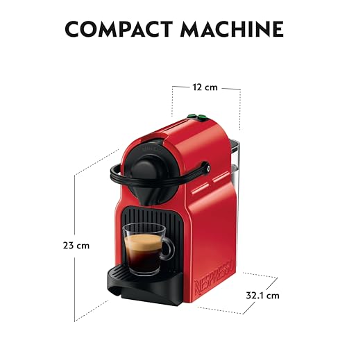 Nespresso Inissia with Aeroccino 3, Ruby Red Design - Image 5