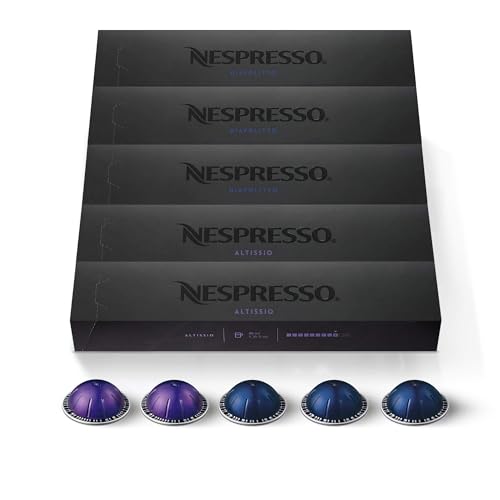 Nespresso Variety Pack (Diavolitto, Altissio), 50 Pods, Nespresso Vertuo Line