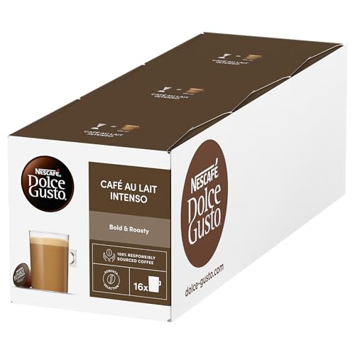 NESCAFÉ Dolce Gusto Café Au Lait Intenso Coffee Pods, 24 Cups