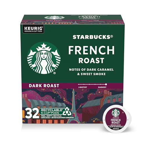 Starbucks French Roast, K-Cup Coffee Pods, 32 K-KUP Pods