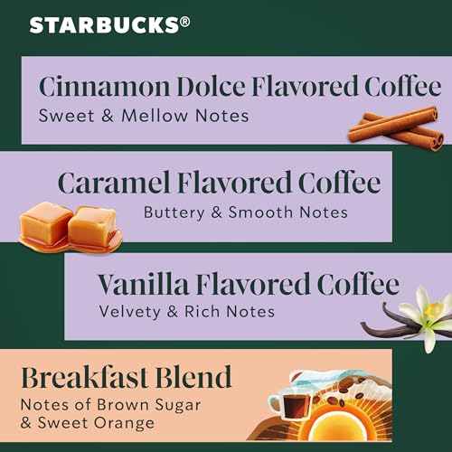 Starbucks K-Cup Coffee Pods, Starbucks Blonde, Medium, Dark Roast and Flavored Hot or Iced Coffee, Variety Pack, 40 K-KUP Pods - Image 4