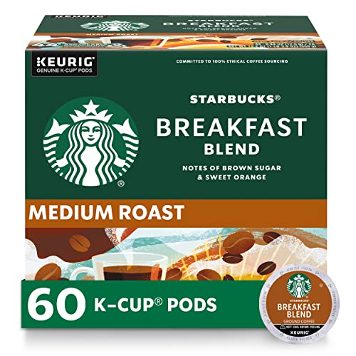 Starbucks Breakfast Blend, K-Cup Coffee Pods, 60 K-KUP Pods