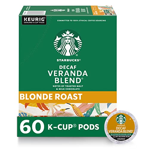 Starbucks Decaf Veranda Blend, K-Cup Coffee Pods, 60 K-KUP Pods​​