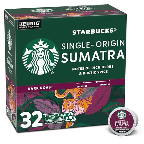 Starbucks Sumatra, K-Cup Coffee Pods, 32 K-KUP Pods