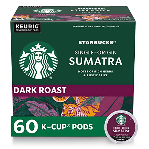 Starbucks Sumatra, K-Cup Coffee Pods, 60 K-KUP Pods