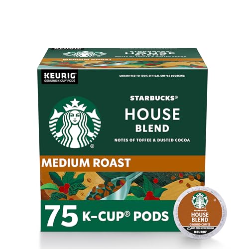 Starbucks House Blend, K-Cup Coffee Pods, 75 K-KUP Pods