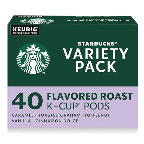Starbucks Variety Pack, K-Cup Coffee Pods, 40 K-KUP Pods​