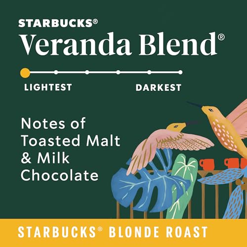 Starbucks Whole Coffee Beans, Starbucks Blonde Roast Hot or Iced Coffee, Veranda Blend, Six 12 oz Bags - Image 5