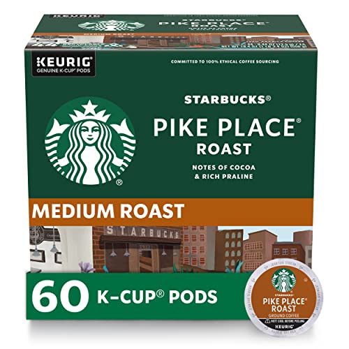 Starbucks Pike Place Roast, K-Cup Coffee Pods, 60 K-KUP Pods​