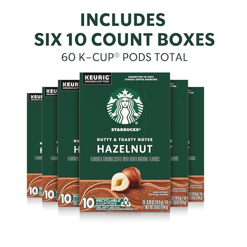 Starbucks Hazelnut, K-Cup Coffee Pods, 60 K-KUP Pods - Image 2
