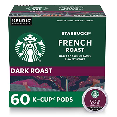 Starbucks French Roast, K-Cup Coffee Pods, 60 K-KUP Pods
