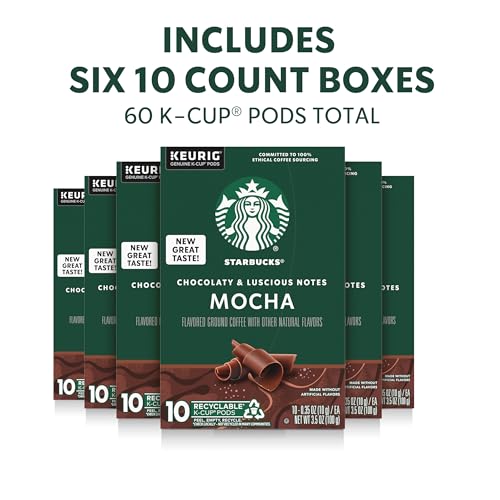 Starbucks Mocha, K-Cup Coffee Pods, 60 K-KUP Pods - Image 2